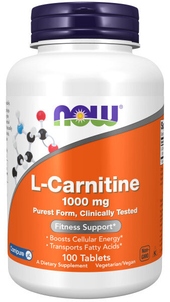 NOW L-Carnitine 1000 mg 100 tablets