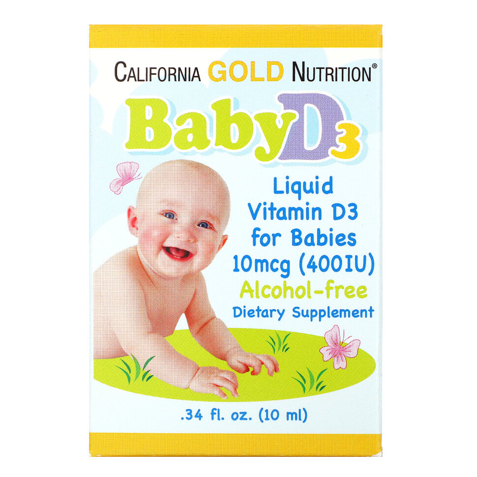 California Gold Nutrition Baby D3 400 МЕ 10 ml