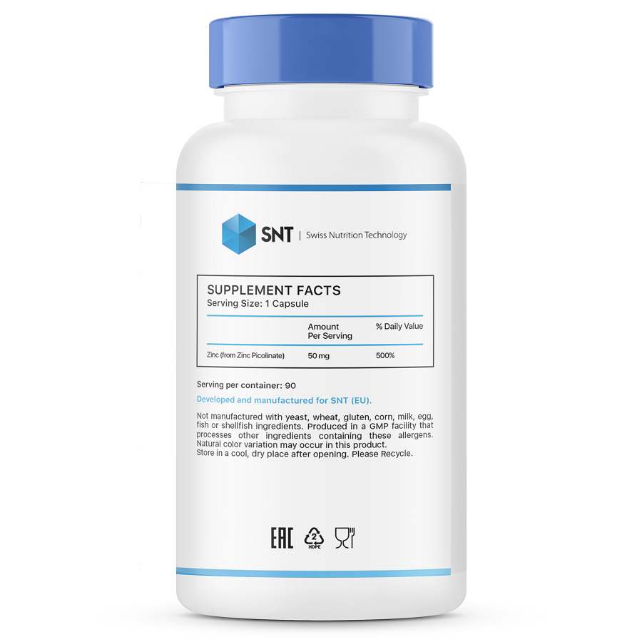 SNT Zinc Picolinate 50 mg 90 caps