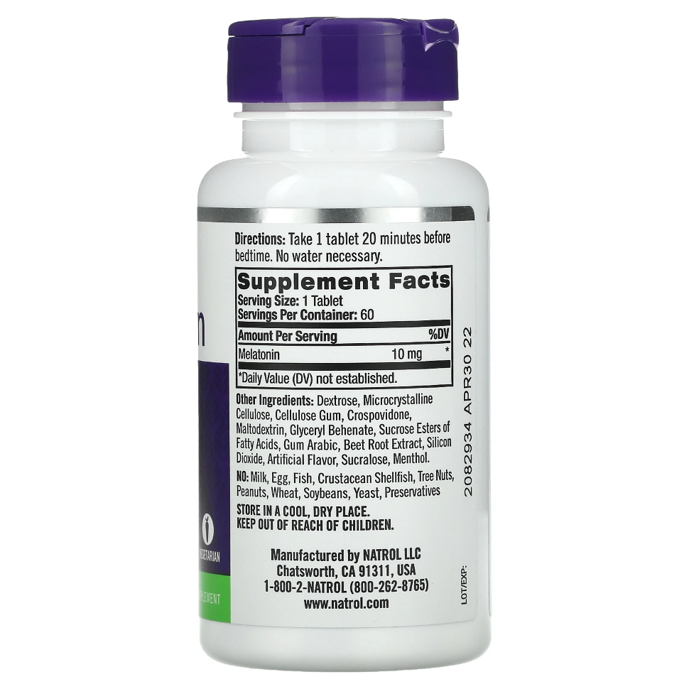 Natrol Melatonin 10 мг Fast Dissolve 60 tablets