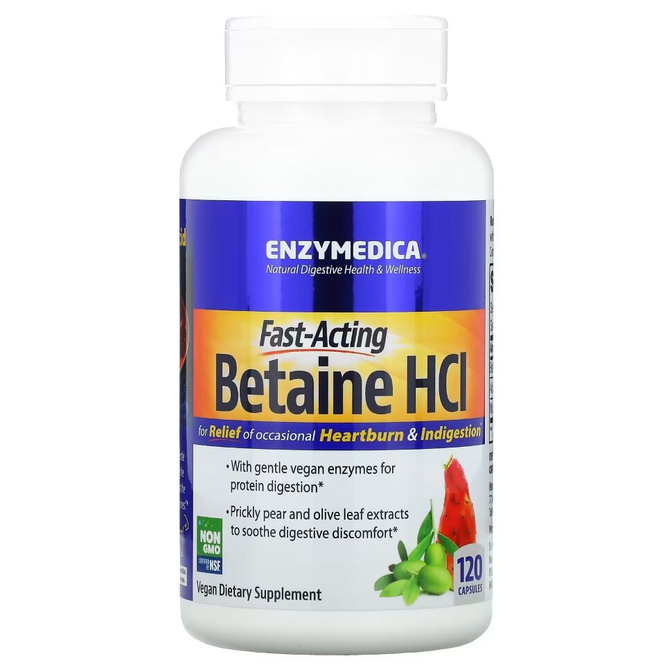 Enzymedica Betaine HCL 120 caps