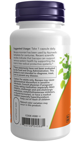 NOW Bacopa extract 450 mg 90 caps