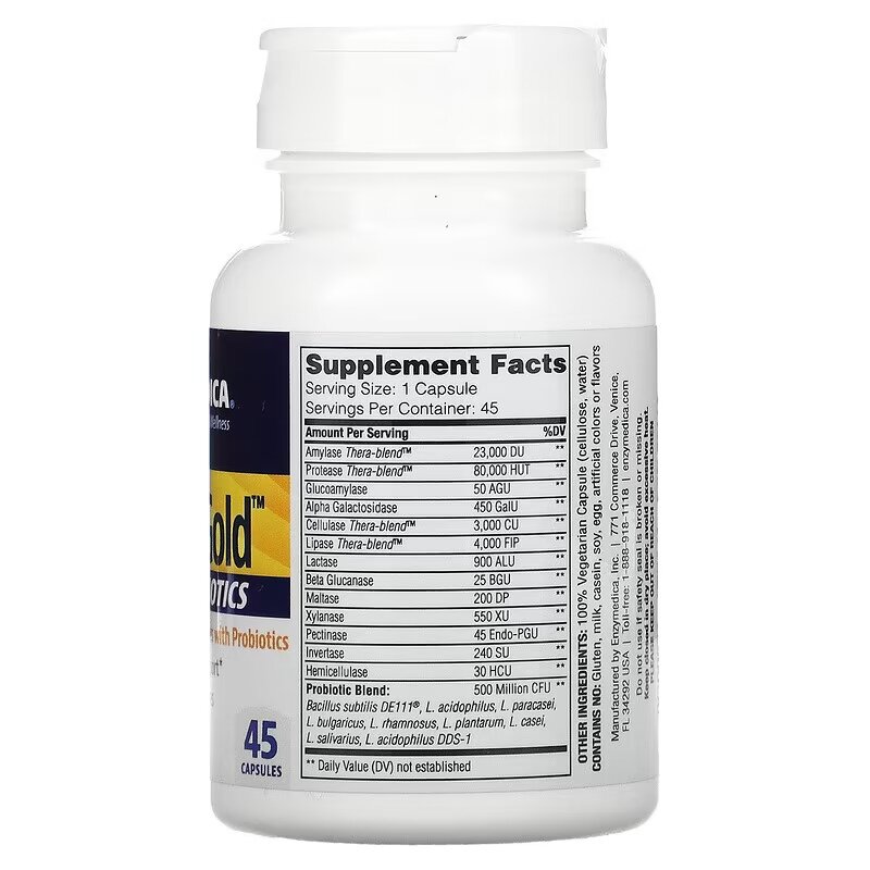 Enzymedica Digest gold + probiotics 45 caps