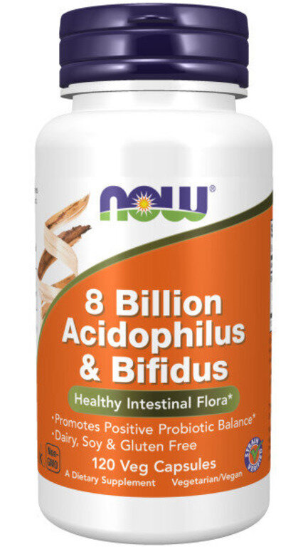 NOW 8 Billion Acidoph/Bifidus 120 caps