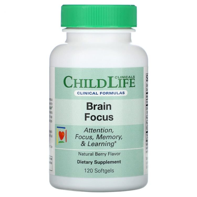 ChildLife Clinicals Brain focus 120 softgel