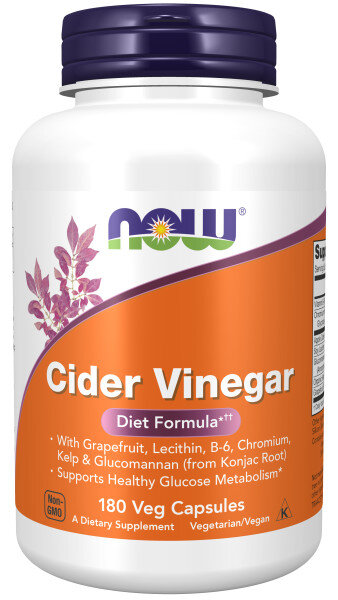 NOW Cider Vinegar diet 500 mg 180 caps