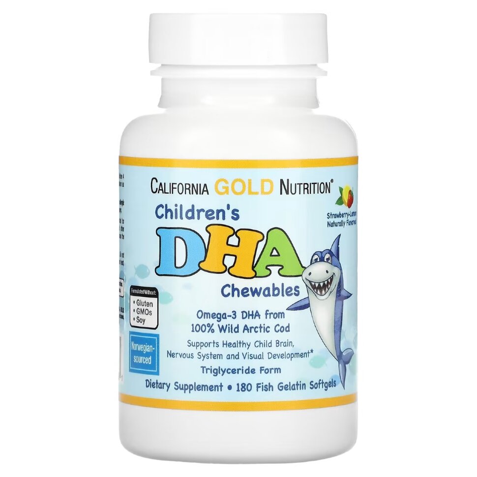 California GOLD Nutrition Childrens DHA 180 tab
