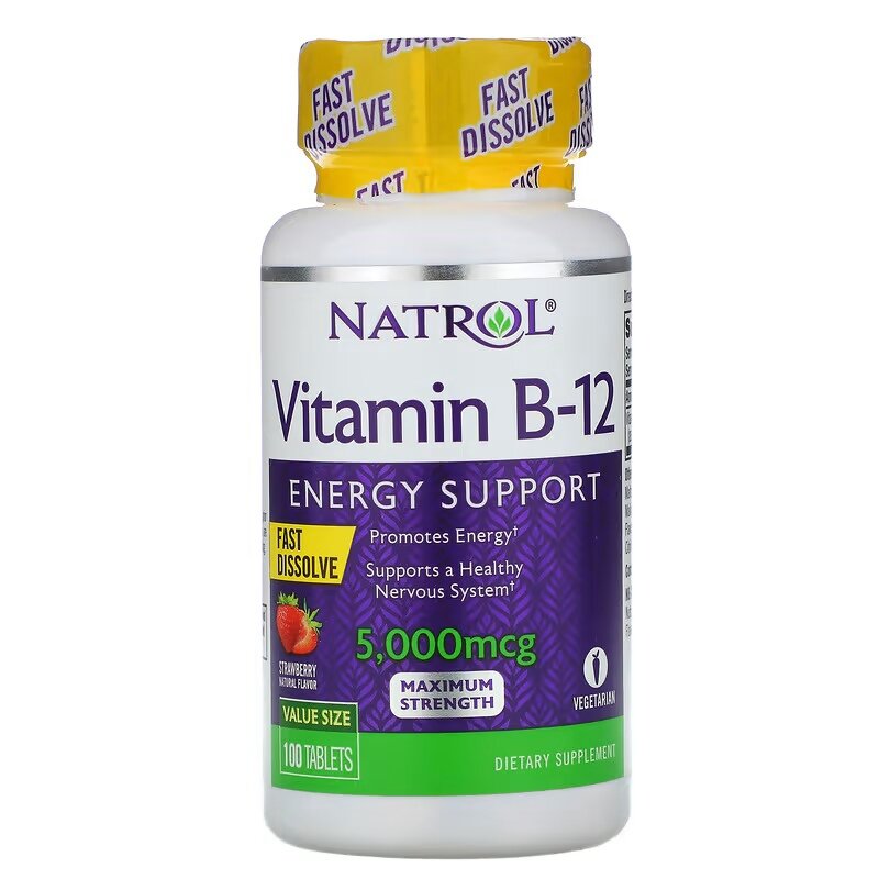 Natrol Vitamin B-12 5000 mcg 100 tablets