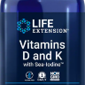 Life Extension Vitamins D and K with Sea-Iodine 60 caps