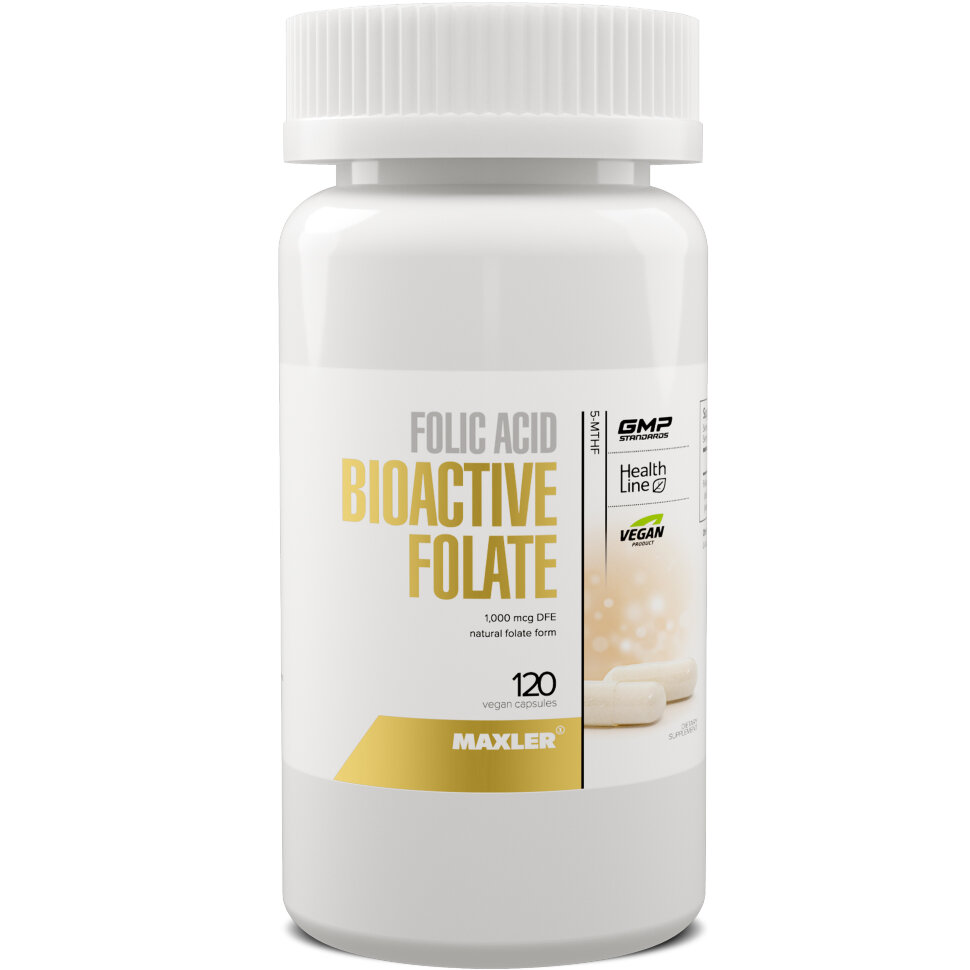Maxler Folic Acid Bioactive Folate 120 caps