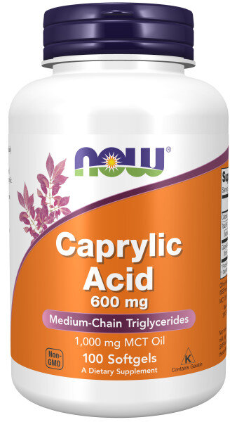 NOW Caprylic acid 600 mg 100 softgel