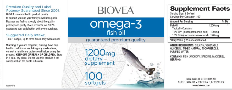 Biovea Omega-3 1200mg 100 капс