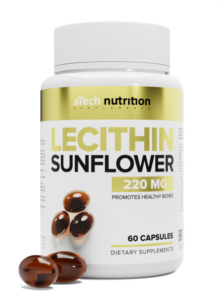 Atech Nutrition Lecithin sunflower 220 mg 60 soft