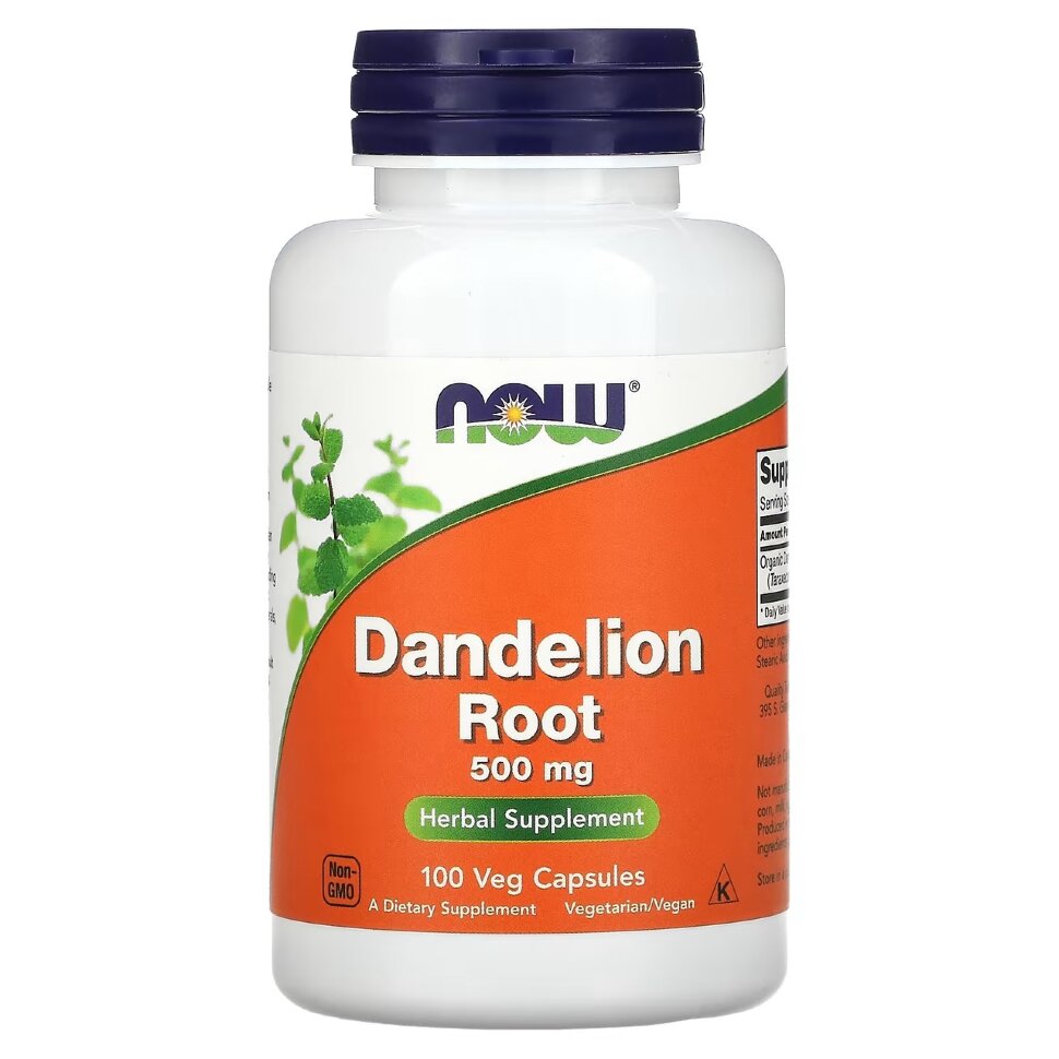 NOW Dandelion Root 500 mg 100 vcaps