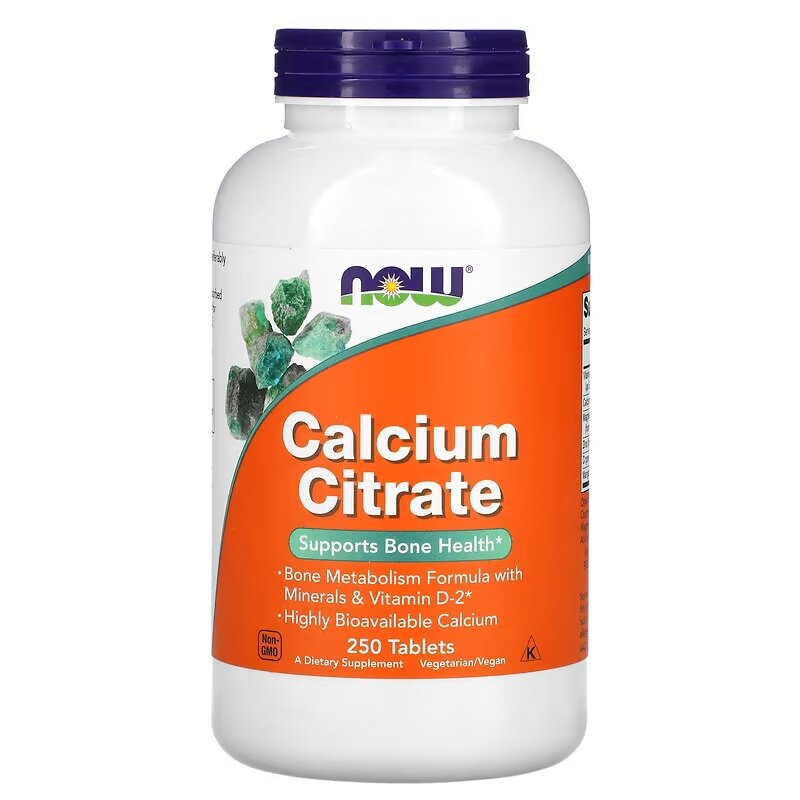 NOW Calcium citrate 250 tab