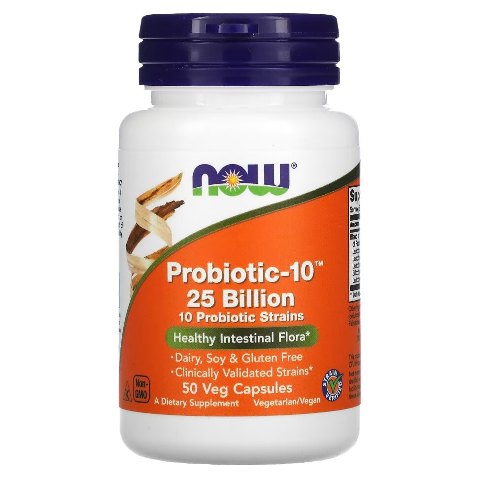 NOW Probiotic-10 25 Billion 50 caps