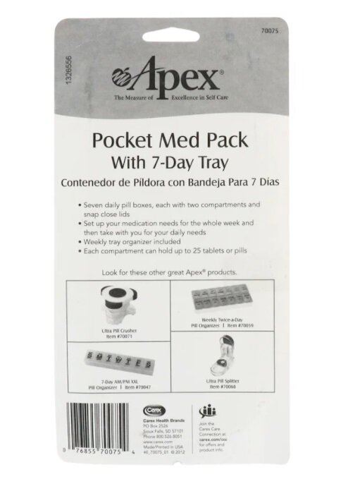Apex Pocket Med Pack 7-day