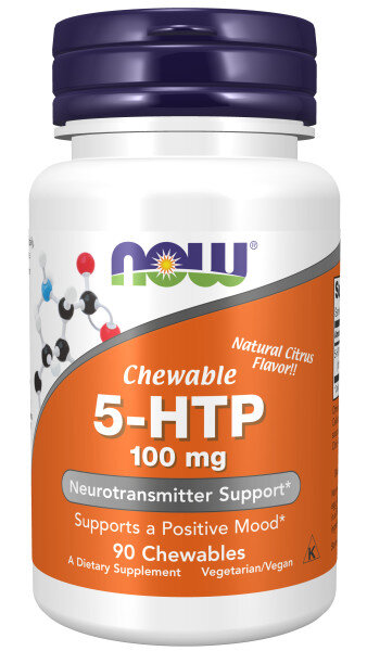 NOW 5-HTP 100 mg Chewable lozenges 90 табл