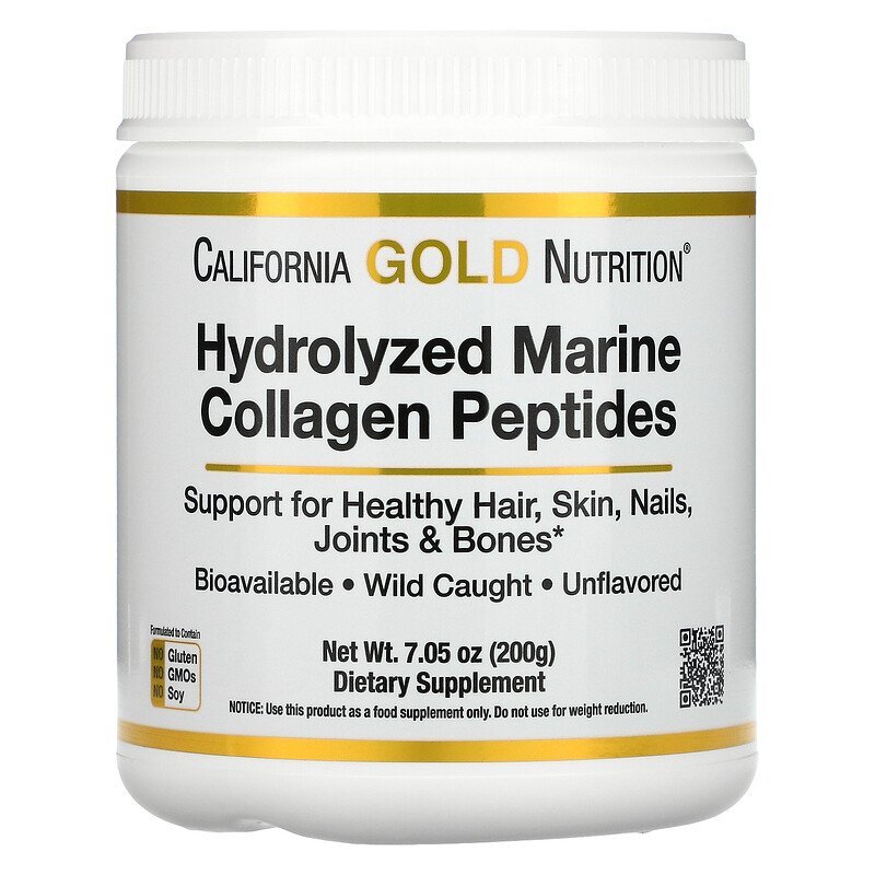 California GOLD Nutrition Hydrolyzed marine collagen peptides 200g