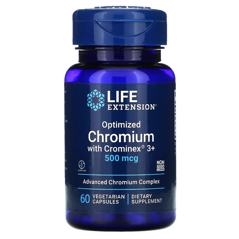Life Extension Optimized Chromium + Crominex® 500 mcg 60 vegcaps