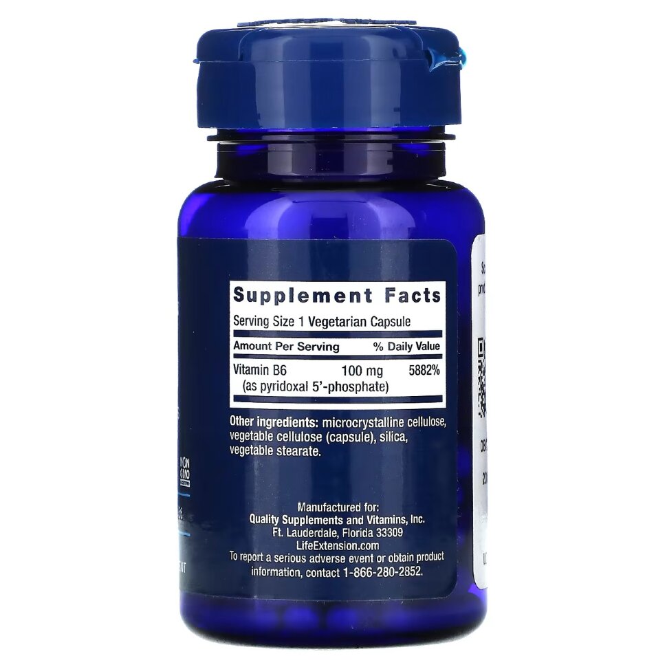 Life Extension Pyridoxal 5 Phosphate Caps 100 mg 60 caps