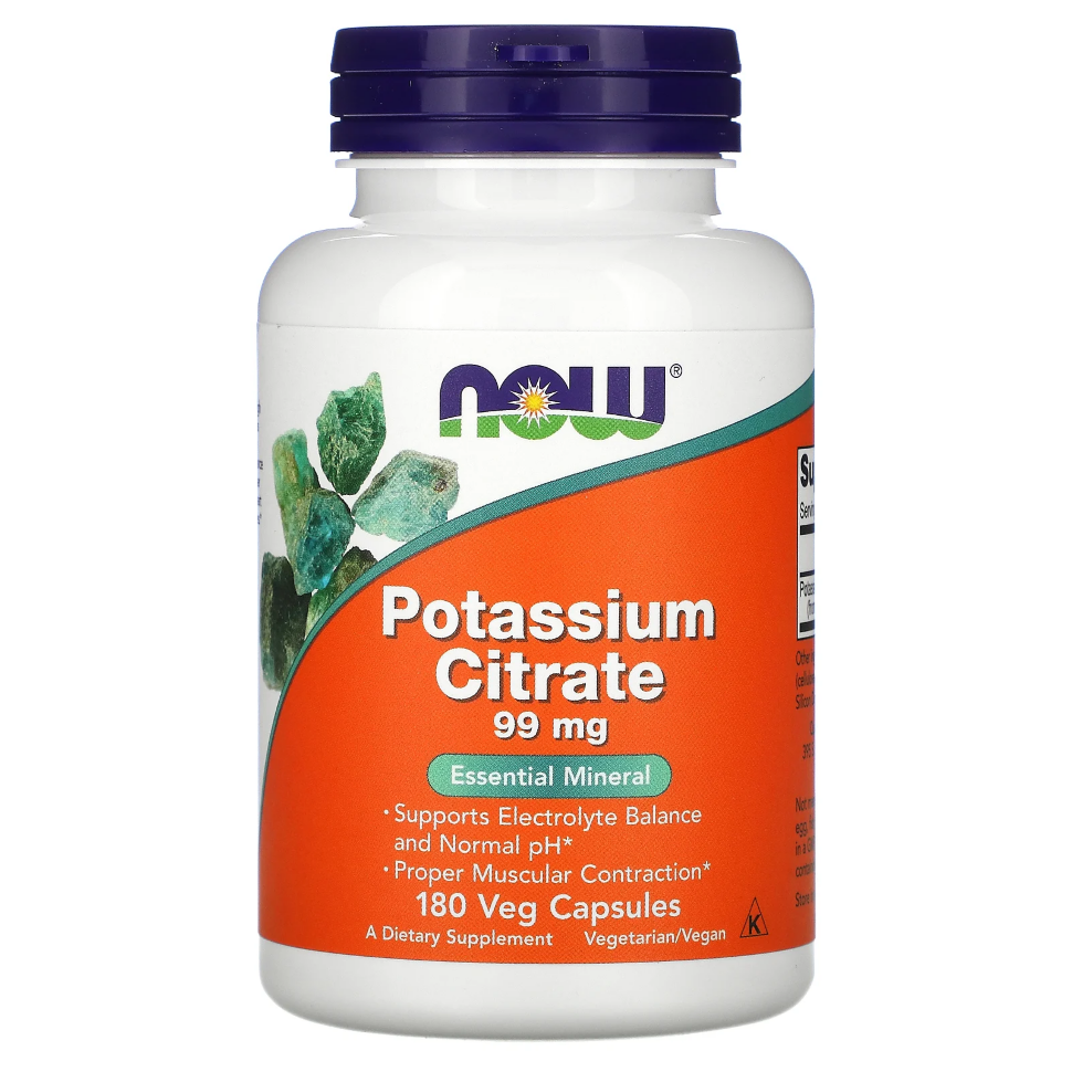 NOW Potassium Citrate 99 mg 180 caps