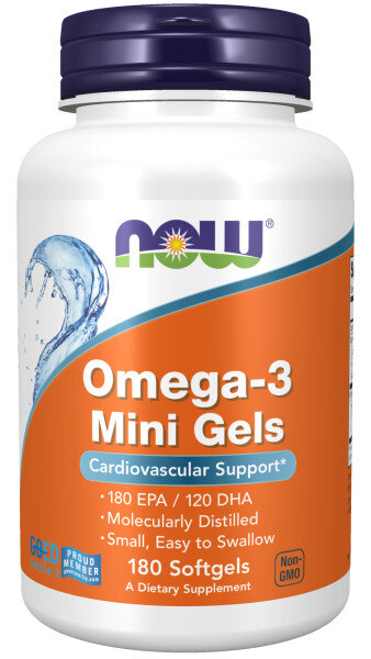 NOW Mini Gels Omega-3 180 softgels