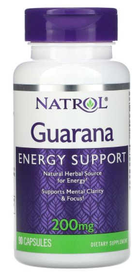 Natrol Guarana 200 mg 90 caps / Натрол Гуарана 200 мг 90 капс