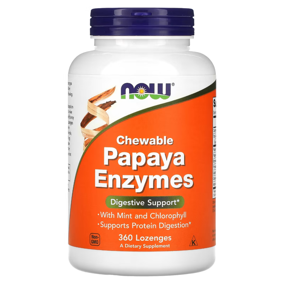 NOW Papaya Enzymes 360 chew