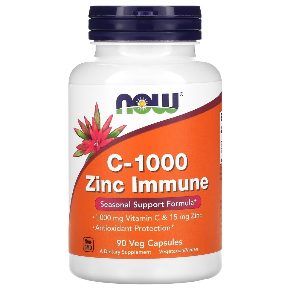 NOW C-1000 + Zinc Immune 90 vcaps