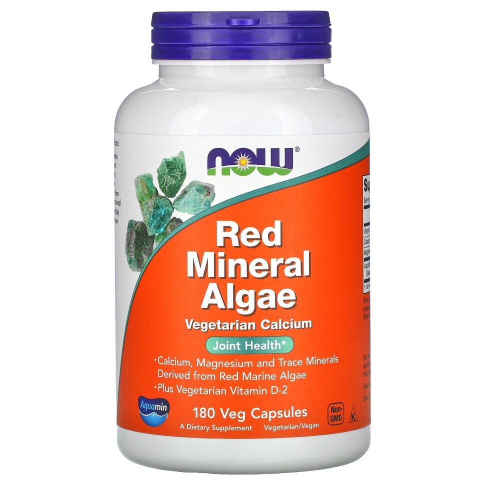 NOW Red mineral algae 180 veg capsules