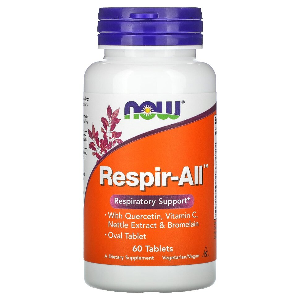 NOW Respir-all allergy 60 tablets