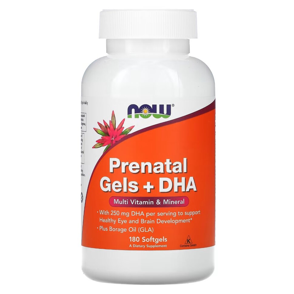 NOW Prenatal Gels + DHA 180 softgel