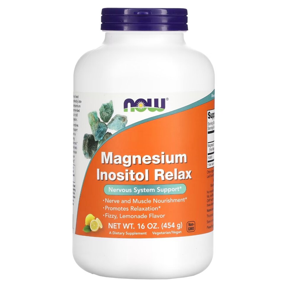 NOW Magnesium Inositol Relax Powder 454 g