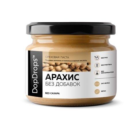 DopDrops Арахисовая паста без добавок 250 гр
