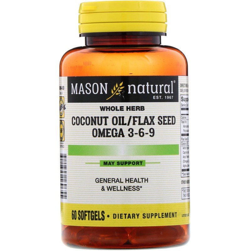 Coconut oil / flax seed + Омега 3-6-9