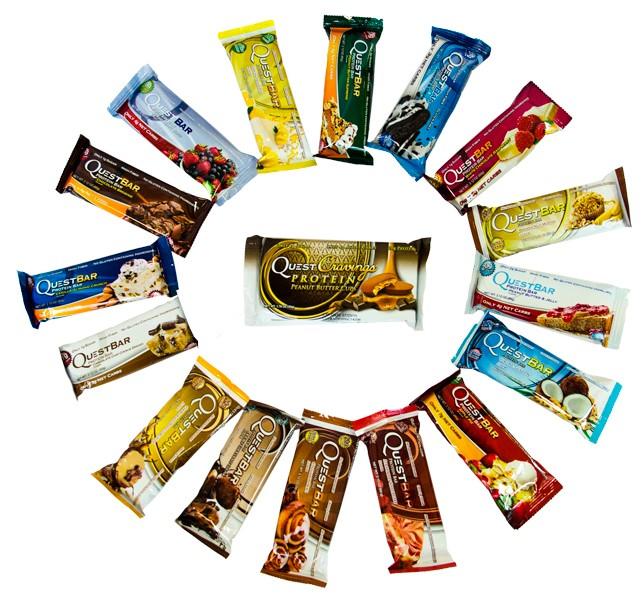 QuestBar набор батончиков "все вкусы" + конфета Cravings