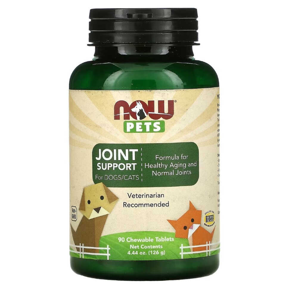 NOW Pets Joint support for dogs/cats 90 chew tab Срок 30.06.24