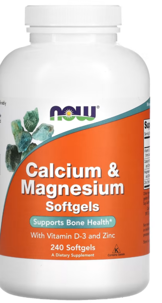 NOW Calcium & Magnesium + D 240 soft