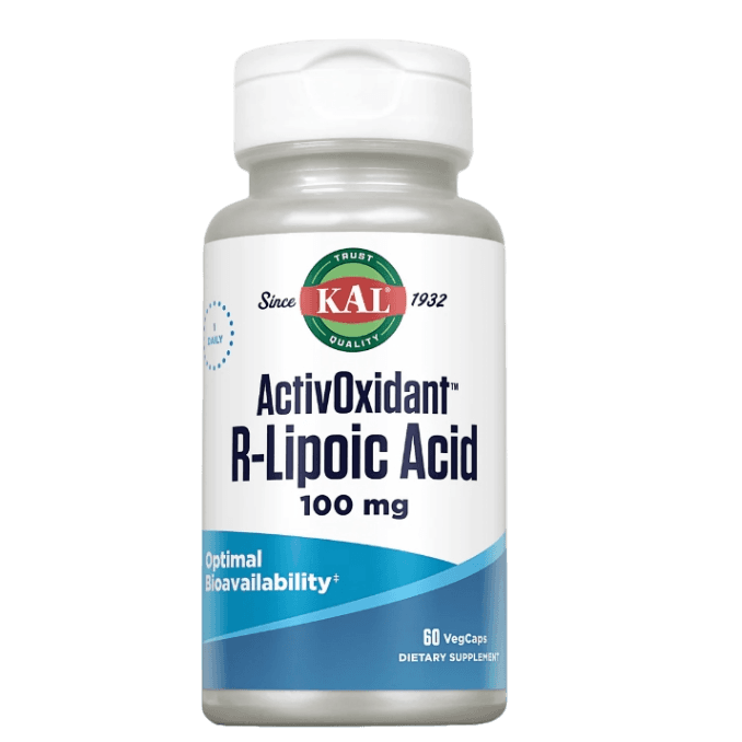 KAL R-Lipoic Acid ActivOxidant 100 mg 60 tab Срок 30/06/24