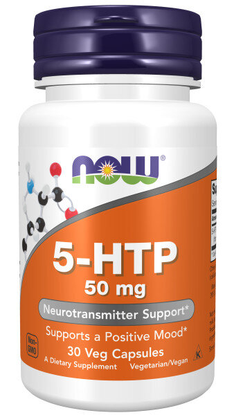NOW 5-HTP 50 mg 30 caps/ Нау 5-НТР 50 мг 30 капс