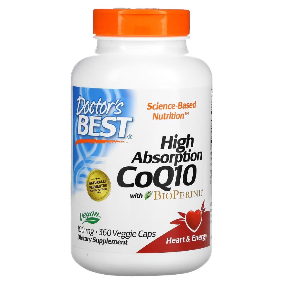 Doctor's Best CoQ10 with Bioperine 100 mg 360 caps