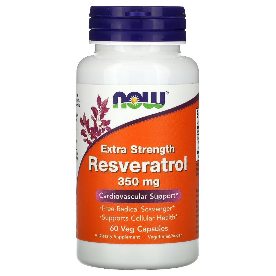 NOW Resveratrol extra strenght 350 mg 60 vcaps