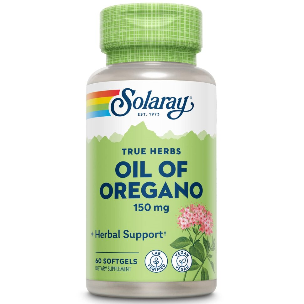 Solaray Oil of Oregano 150 mg 60 caps