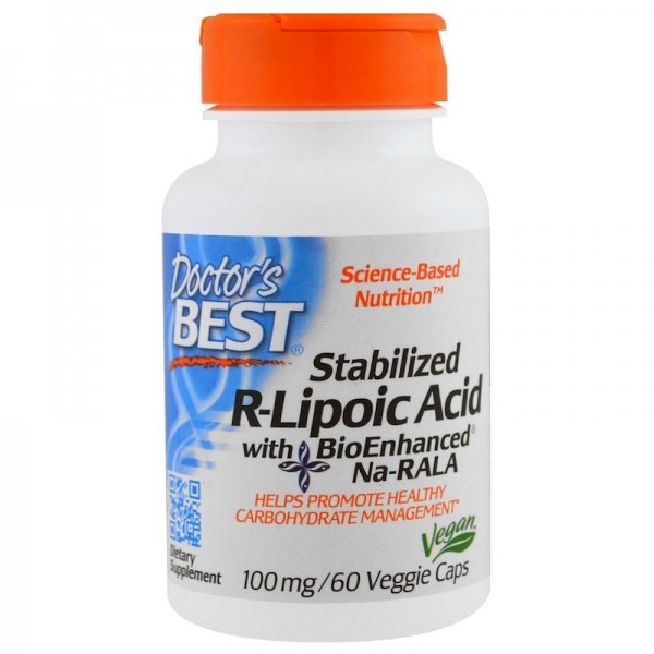 Doctor's Best R-Alpha-Lipoic Acid 100 mg 60 caps