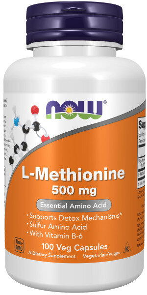 NOW L-Methionine 500 mg 100 caps