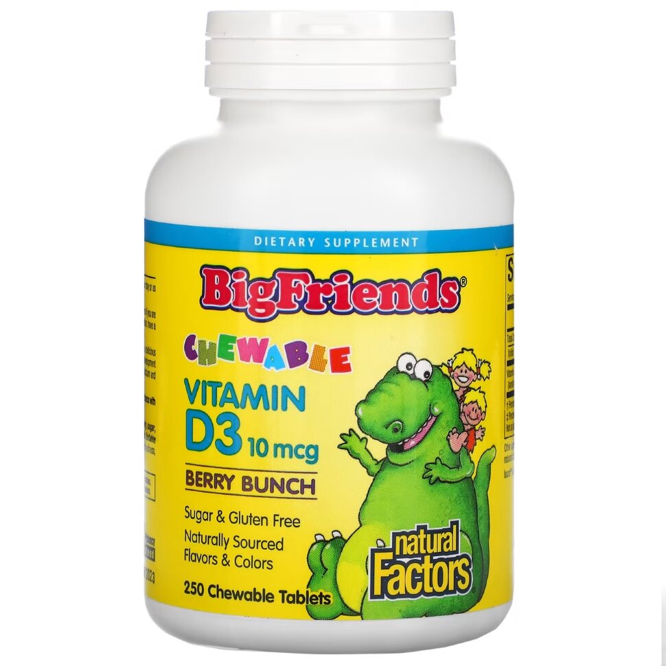BigFriends Chewable Vitamin D3 400 ME 250 tab