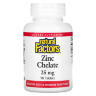 Natural Factors Zinc Chelate 25 mg 90 tabets