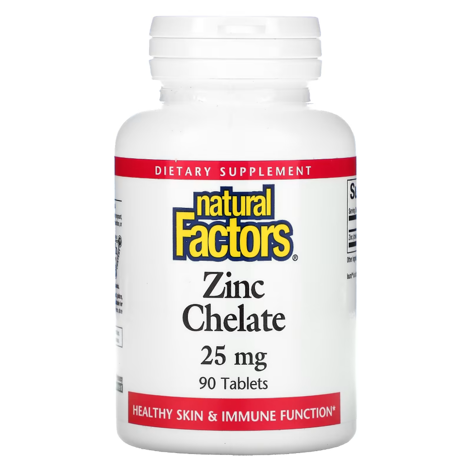 Natural Factors Zinc Chelate 25 mg 90 tabets