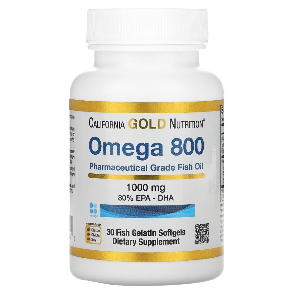 California GOLD Nutrition Omega 800 mg 30 caps